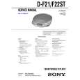 SONY DF21 Service Manual cover photo