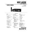 SONY MDP-A600K Service Manual cover photo