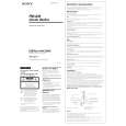 SONY ICF-C215 Owner's Manual cover photo