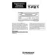 PIONEER T-F21/NV Owner's Manual cover photo
