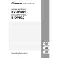 PIONEER XV-DV820/KUCXJN Owner's Manual cover photo