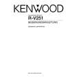 KENWOOD R-V251 Owner's Manual cover photo
