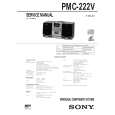 SONY PMC222V Service Manual cover photo