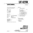 SONY LBT-A220K Service Manual cover photo