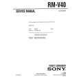 SONY RMV40 Service Manual cover photo