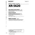 SONY XR-5620 Owner's Manual cover photo