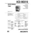 SONY HCDMDX10 Service Manual cover photo