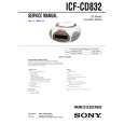 SONY ICFCD832 Service Manual cover photo