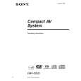 SONY DAV-S500 Owner's Manual cover photo