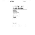 SONY XS-8693 Owner's Manual cover photo