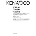 KENWOOD SW-501 Owner's Manual cover photo