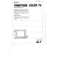 SONY KV-2790R Owner's Manual cover photo