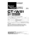 PIONEER CT-W51 Service Manual cover photo