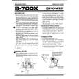 PIONEER S-700X/E Owner's Manual cover photo
