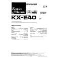 PIONEER KXE40EW Service Manual cover photo