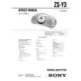 SONY ZSY3 Service Manual cover photo