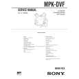 SONY MPKDVF Service Manual cover photo