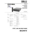SONY DSR11 Service Manual cover photo
