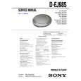 SONY DEJ985 Service Manual cover photo