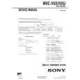 SONY MHCVX8/J Service Manual cover photo