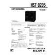 SONY HSTD205 Service Manual cover photo