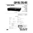 SONY CDP295 Service Manual cover photo