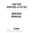 CANON J1/K1/E3 Sorter Service Manual cover photo
