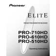 PIONEER PRO-710HD/KUXC/CA Owner's Manual cover photo