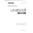 TOSHIBA SD2108 Service Manual cover photo