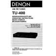 DENON TU-400 Owner's Manual cover photo