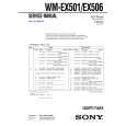 SONY WMEX501 Service Manual cover photo