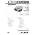 SONY D190 Service Manual cover photo