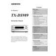 ONKYO TXDS989 Owner's Manual cover photo
