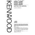 KENWOOD KDC83R Owner's Manual cover photo