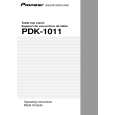 PIONEER PDK-1011 Owner's Manual cover photo
