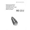SENNHEISER MD 21 U Owner's Manual cover photo