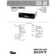 SONY CDX80 Service Manual cover photo