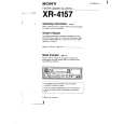 SONY XR-4157 Owner's Manual cover photo