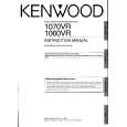 KENWOOD 1060VR Owner's Manual cover photo