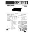 SONY TC-K555ESII Service Manual cover photo