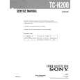SONY TC-H200 Service Manual cover photo