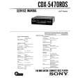 SONY CDX-5470RDS Service Manual cover photo