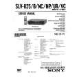SONY SLV825B/NC/NP/VC/U Service Manual cover photo