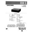 SONY CDX5 Service Manual cover photo