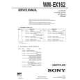 SONY WMEX162 Service Manual cover photo
