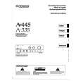 PIONEER A-335 Owner's Manual cover photo