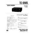 SONY TC-D905 Service Manual cover photo