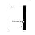 SONY MDH-10 Owner's Manual cover photo