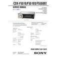SONY CDXF5510 Service Manual cover photo