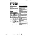 SONY STJX521 Owner's Manual cover photo